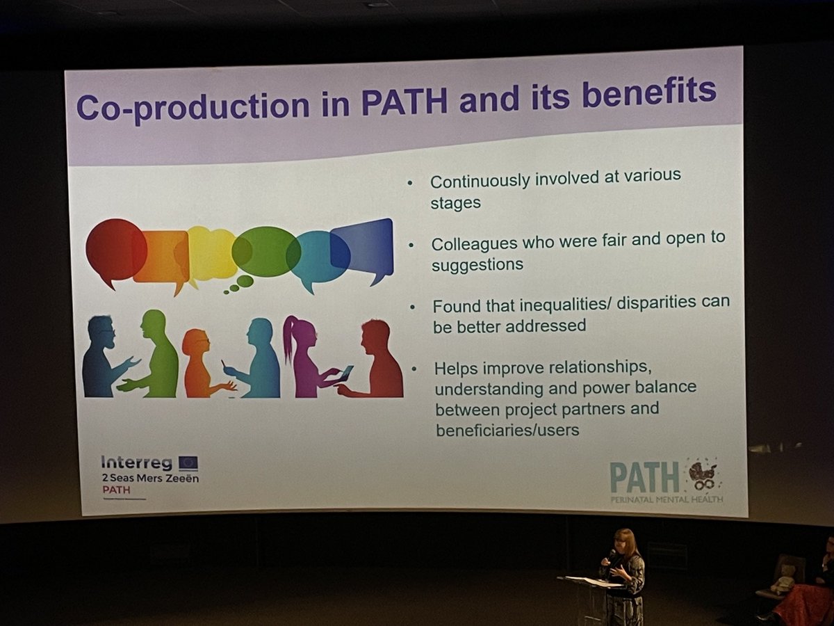 fisher_maggie's tweet photo. Jo Harrison sharing her lived experience as a mum with PTS and the importance of peer support. @iHealthVisiting @2SeasPATH #2SeasPATH https://t.co/kVpcTcCi0d