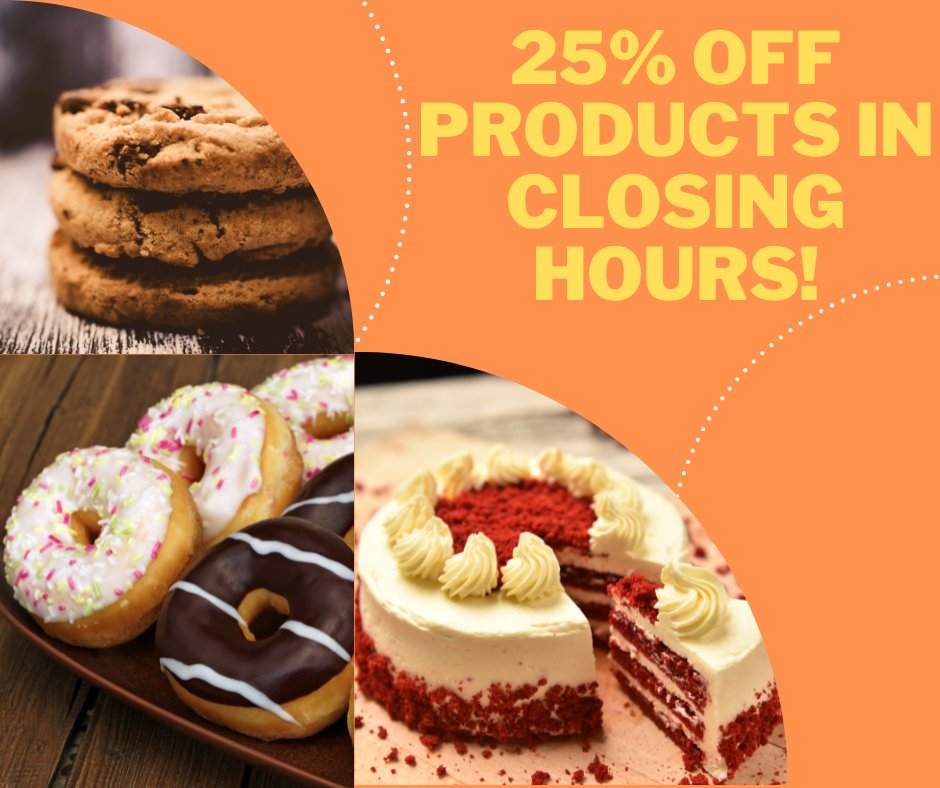 BirchersBakes's tweet photo. Caption: Attention!!!!! 

As of now everything must go so get down to Bircher’s Bakes where everything is now at least 25% off!!!!! 

This will be in the closing hour of Bircher’s Bakes from now on. https://t.co/WSanbQp8Ag