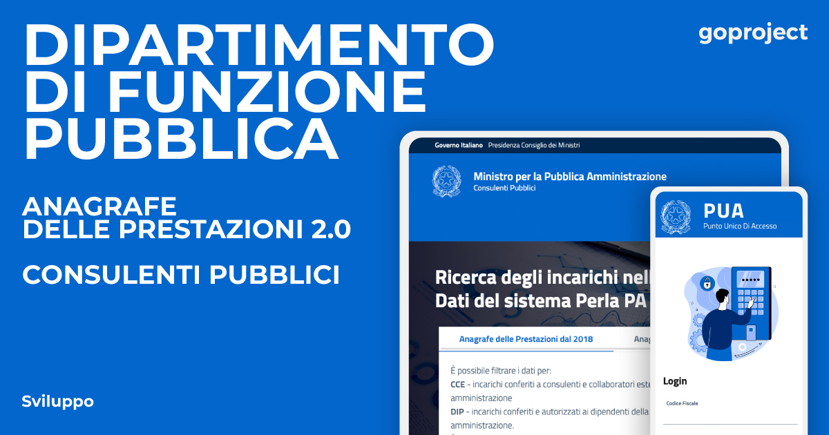 Continua la collaborazione tra Go Project e il Dipartimento della Funzione Pubblica. Non è la prima volta, infatti, che la digital company – con sede a Roma e ad Avezzano – collabora con il Dipartimento.
Leggi l'articolo per saperne di più ⤵️
bit.ly/3XbyNfM