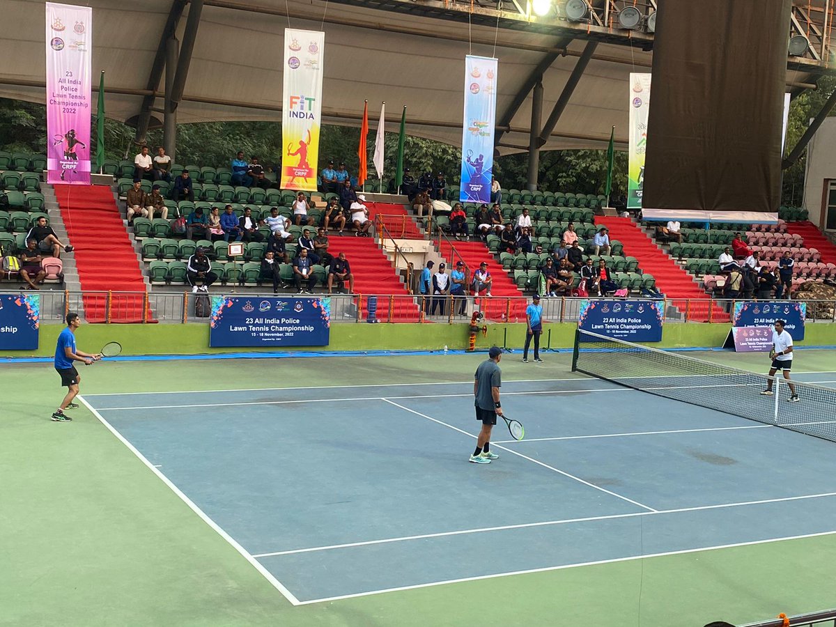 Congratulations! to team #CRPF for defending and winning the Team Championship of 23rd All India Police Lawn Tennis Championship 2022.

Kudos! to team <a href="/ITBP_official/">ITBP</a> for not making it any easy for team #CRPF.

#SportHasWon
#Tennis
#AIPLTC
#GameOn
#FitIndia
#KheloIndia