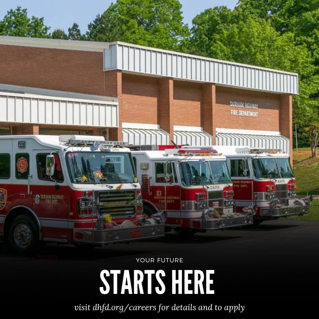 DHFD's tweet image. Durham Highway is currently accepting applications for a full time firefighter and a driver operator. Think you have what it takes to join our team? Visit buff.ly/3TH7O8A to apply!