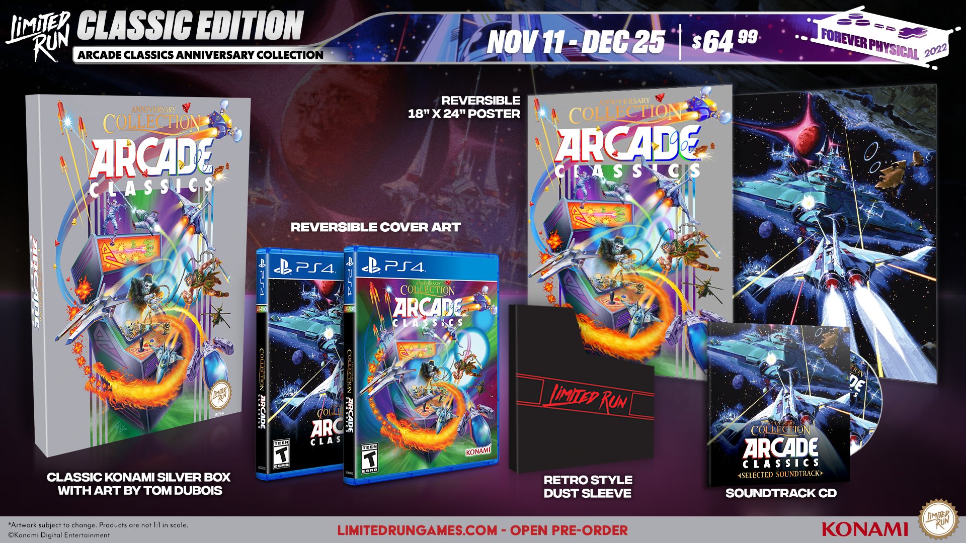 Limited Run Games on Twitter: "8 arcade classics, now with mid-game saves,  difficulty levels, and all-new display options for a fresh experience!  Pre-order Arcade Classics Anniversary Collection (Switch/PS4) today:  https://t.co/CRn0ZqdJDA https://t.co ...