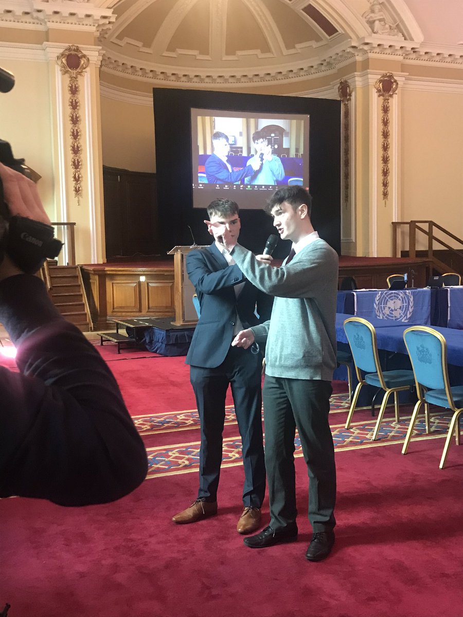 BCouncil_NI's tweet photo. And that's a wrap for this year's #COP27Simulation negotiation!
Our leaders did an outstanding job today reducing global temperature rises to 1.8C & on target to reduce to 1.5C by 2030.
Thanks to the support of our facilitator @pfdoran, @qubschooloflaw & @Education_NI https://t.co/aJLuYf7Y9J