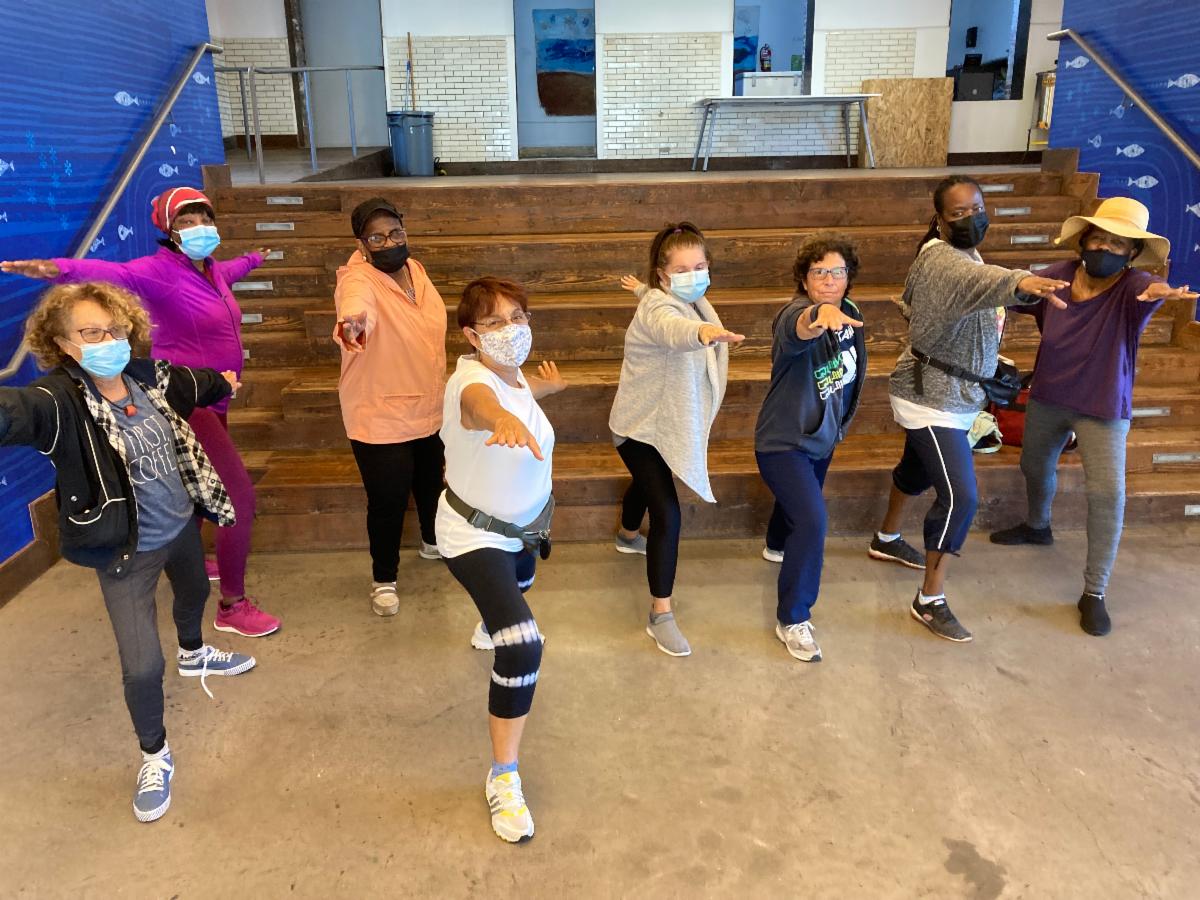 Certified yoga instructor Ruth Graves leads a chair yoga class at RISE on Tuesday mornings from 10:30am - 11:15am. All are welcome, from beginners to seasoned practitioners and everyone in between! Come out and give it a try next Tuesday the 22nd!

Masks are required inside RISE.