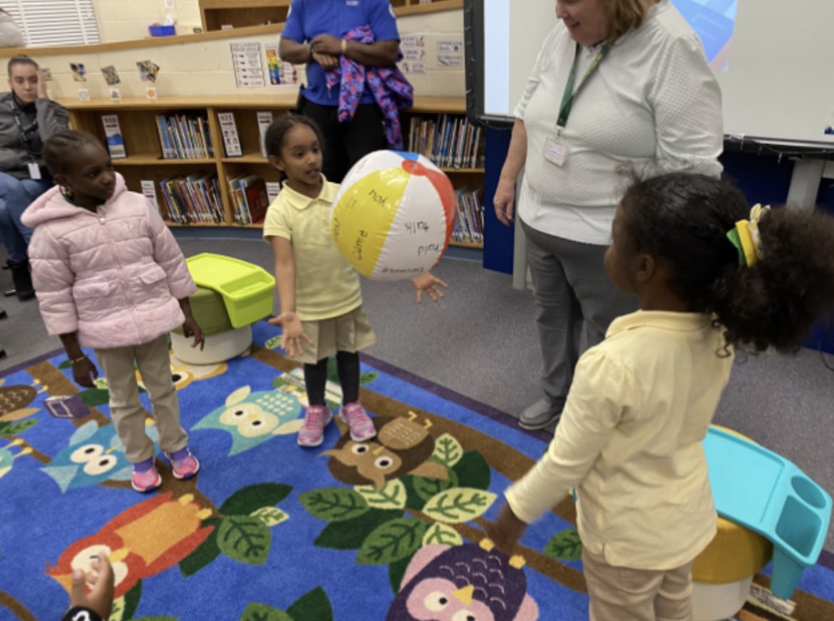 Our 1st annual Reading Lounge was a huge success! Families enjoyed participating in fun Word Work activities. #bcpslms