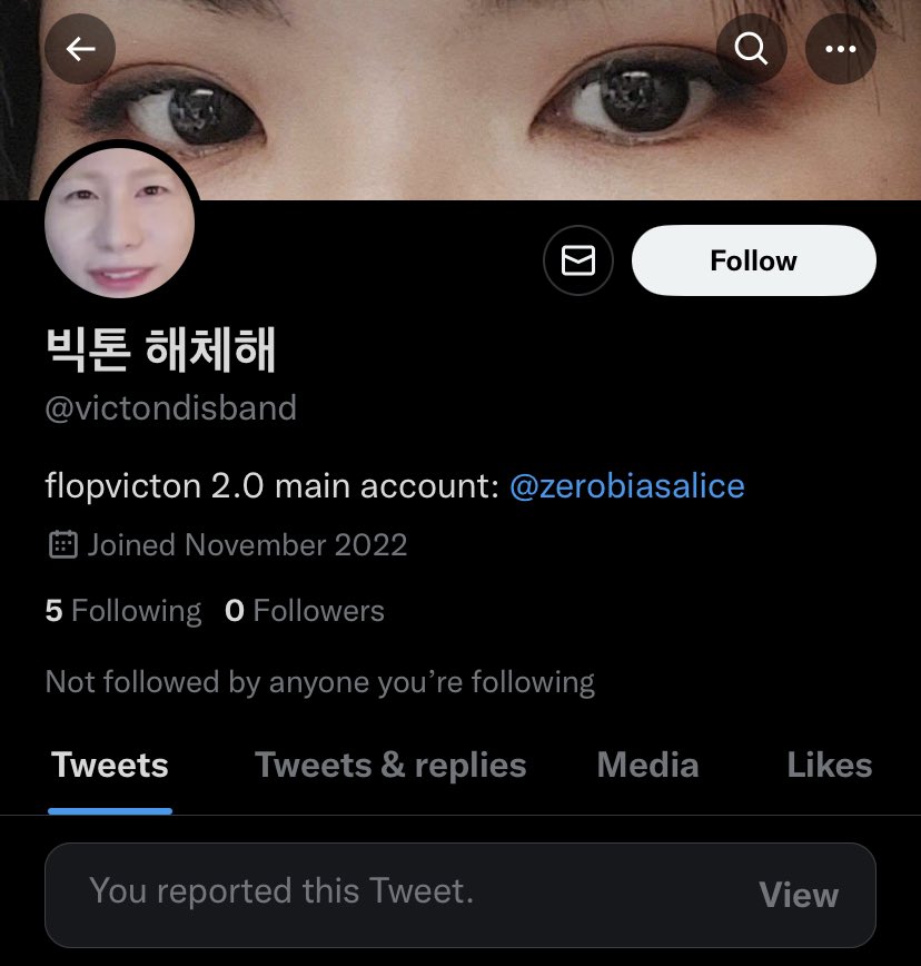 let’s report this account without interacting please!! 
they’re pretending to be someone else and saying bad things about our victon!!
