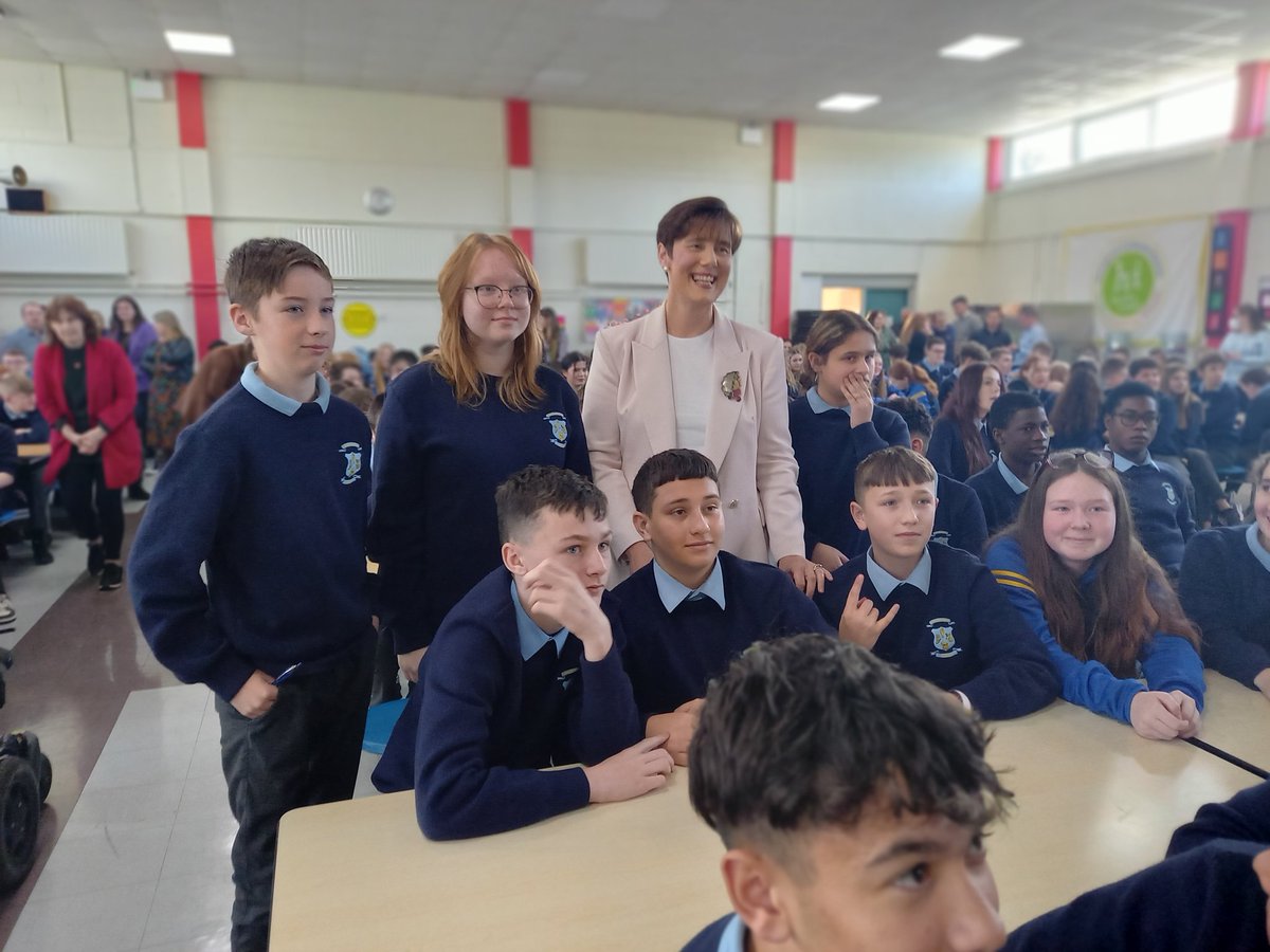NormaFoleyTD1's tweet photo. Thank you to the entire school community at @TemplemichaelC in Longford.  It was a pleasure to address the students, meet with the Leaving Certificate class among others and to see the ambitious plans you have for your school. https://t.co/5IeQshGQBP