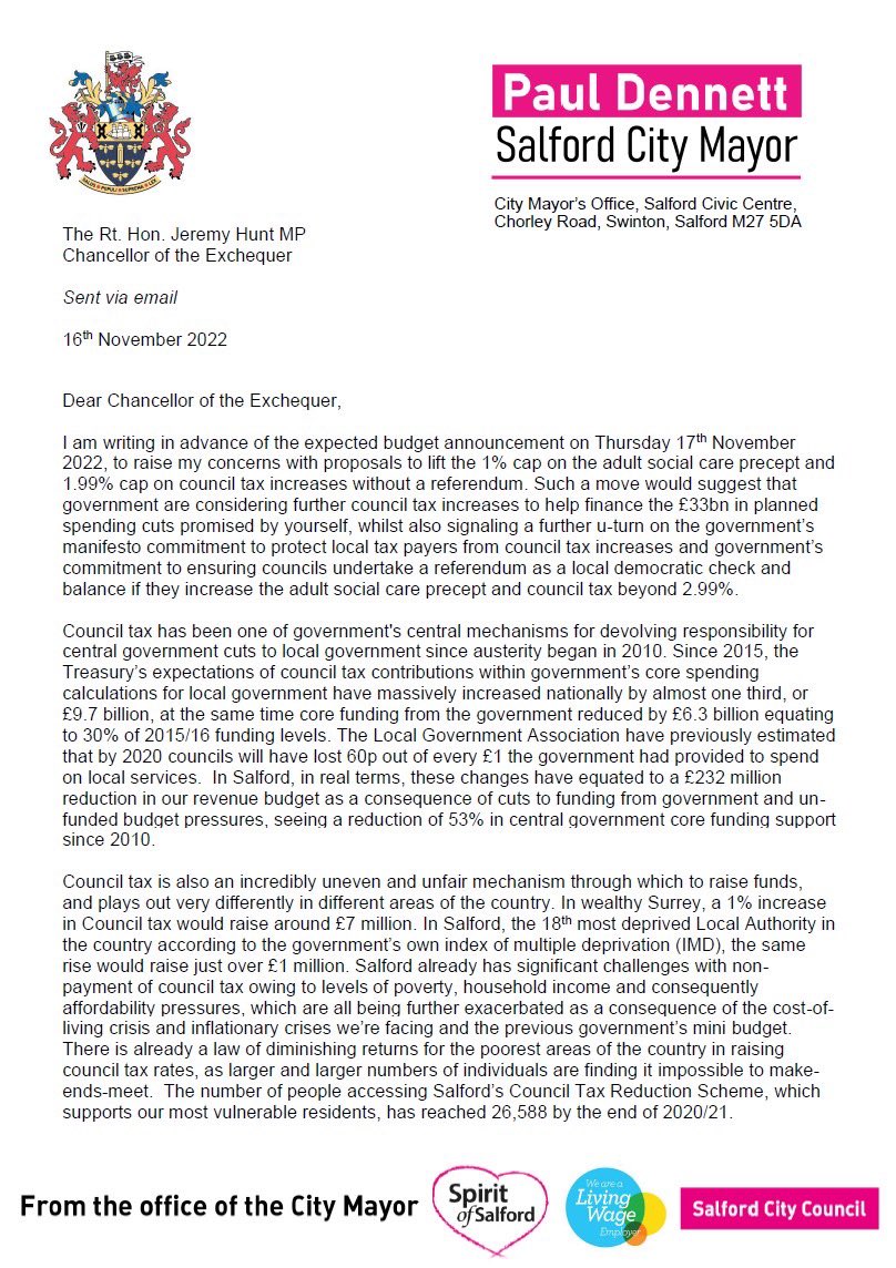 About Manchester on Twitter "Ahead of today’s autumn statement