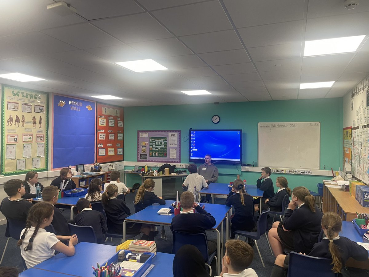 OfficialOACT's tweet photo. This afternoon, @OfficialOAFC Defender and @OAFCAcademy graduate Will Sutton hosted an education activation at @RoytonHallPri 👏

The topic was covering positive mindset as part of #AntiBullyingWeek with Will discussing subjects such as overcoming injury. 

#OACT | #OAFC https://t.co/2wsm1T3atZ