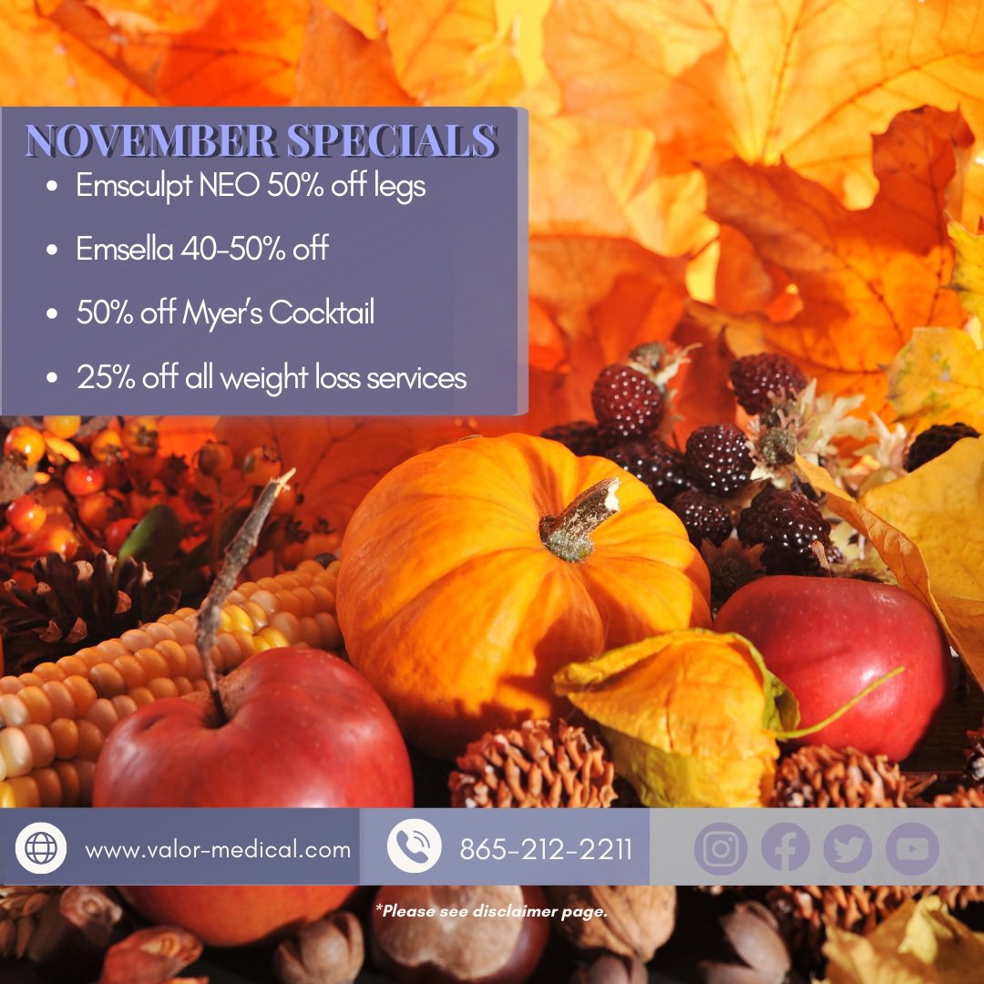 ValorMedical1's tweet photo. November specials! https://t.co/n29bQFXLiS https://t.co/ZoQmbfkHfj
