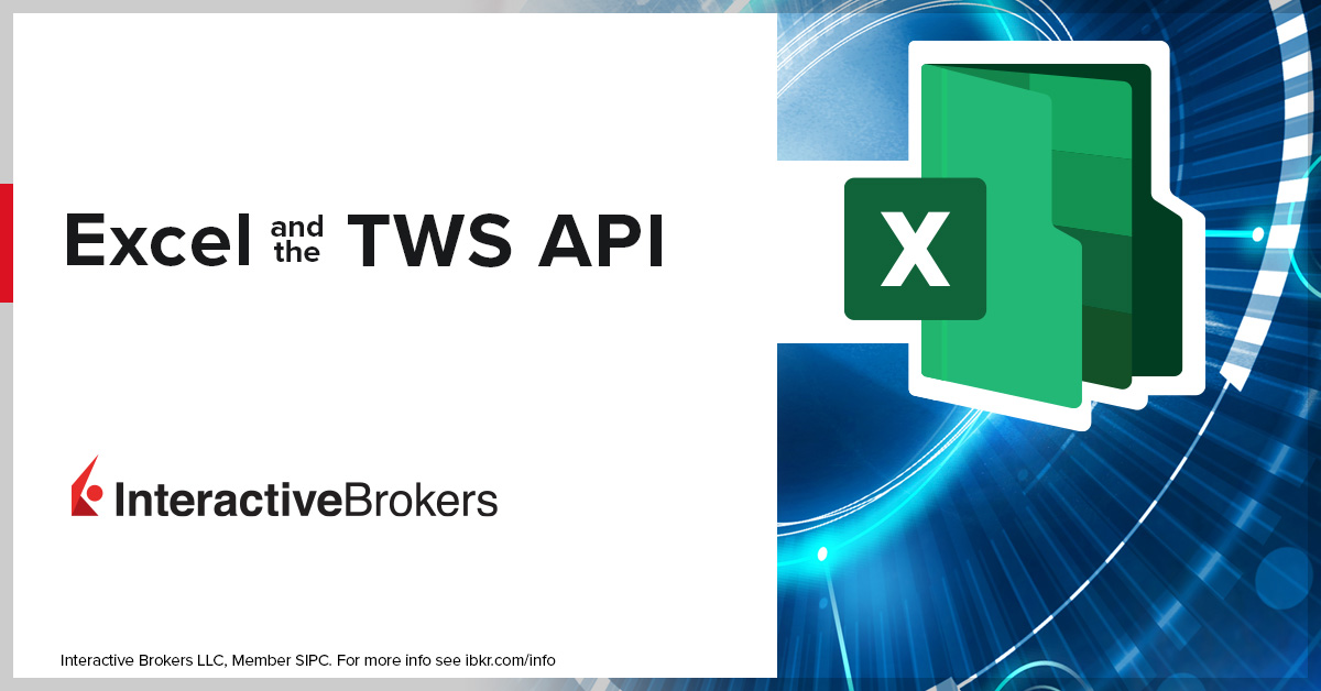Interested in using Excel and the @IBKR TWS API? Our tutorials will help you get started: tradersinsight.news/veel #FinTech #algorithmictrading