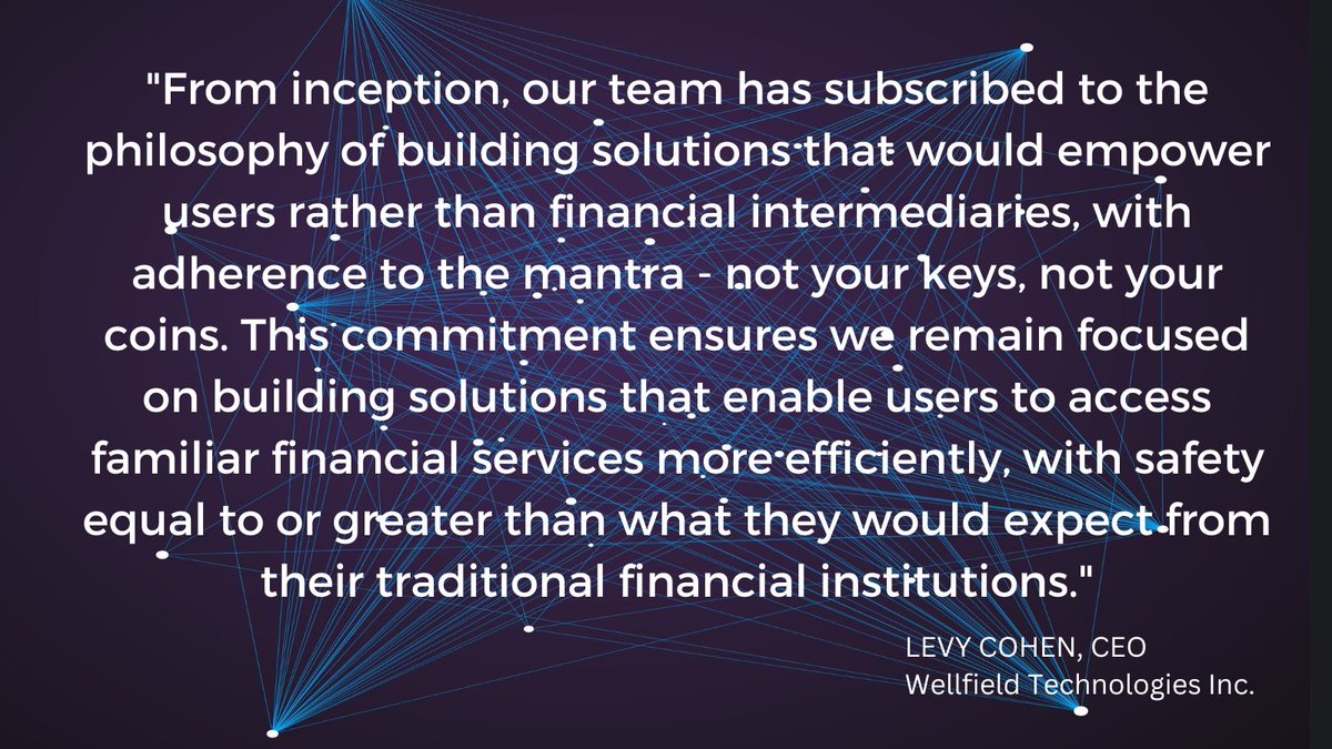 wellfieldtech's tweet photo. From our CEO on #WFLD’s continued growth in trading volumes in Q4 & expectations on shifts toward safer #decentralized alternatives given recent market events.
Sign up for investor alerts here https://t.co/rlHQ77PKR7 https://t.co/3vpriD7UEO