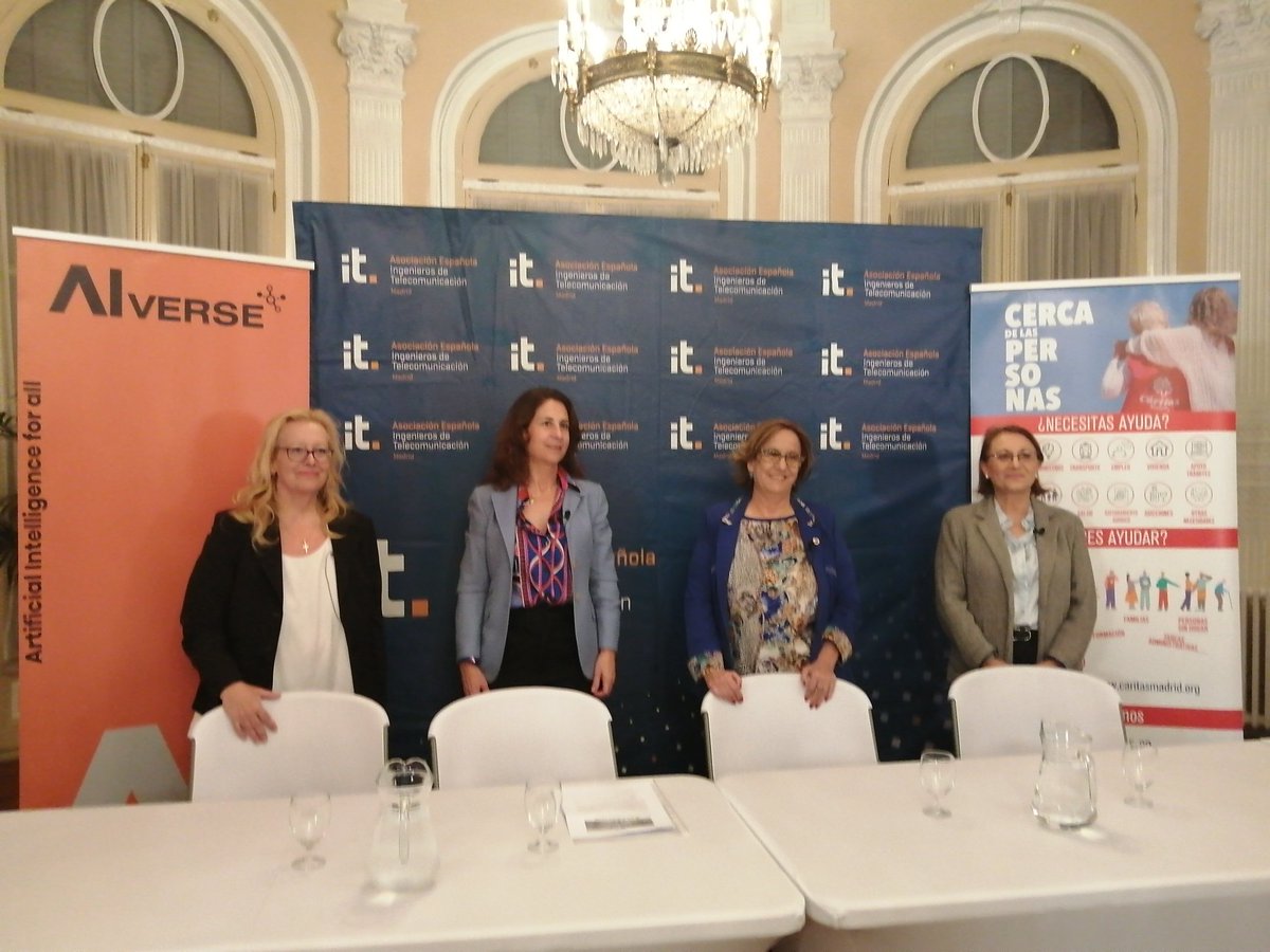 AEIT Madrid (@aeitmadrid) on Twitter photo Comienza “IA con impacto social”, moderado por Inmaculada Sánchez Ramos, miembro de la junta directiva de la <a href="/AeitMadrid/">AEIT Madrid</a>. Este encuentro cuenta con la colaboración de <a href="/AIverseTech/">AIverse</a> y <a href="/CaritasMadrid/">Cáritas Madrid</a>
#Innovación #Telecomunicaciones #IA #InteligenciaArtificial #AEITMadrid Comienza “IA con impacto social”, moderado por Inmaculada Sánchez Ramos, miembro de la junta directiva de la <a href="/AeitMadrid/">AEIT Madrid</a>. Este encuentro cuenta con la colaboración de <a href="/AIverseTech/">AIverse</a> y <a href="/CaritasMadrid/">Cáritas Madrid</a>
#Innovación #Telecomunicaciones #IA #InteligenciaArtificial #AEITMadrid