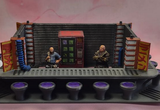 Corvusgamester1's tweet photo. Awesome job on the #cyberpunk Red Dragon ramen bar by @kristianshobbycorner https://t.co/FztOcQUqU7 #3Dprinting #wargaming #dredd #infinitythegame #scifi #stargrave #necromunda #tabletopgames #realitysedge #Cyberpunk2077 #bladerunner https://t.co/L0r3jVydyK