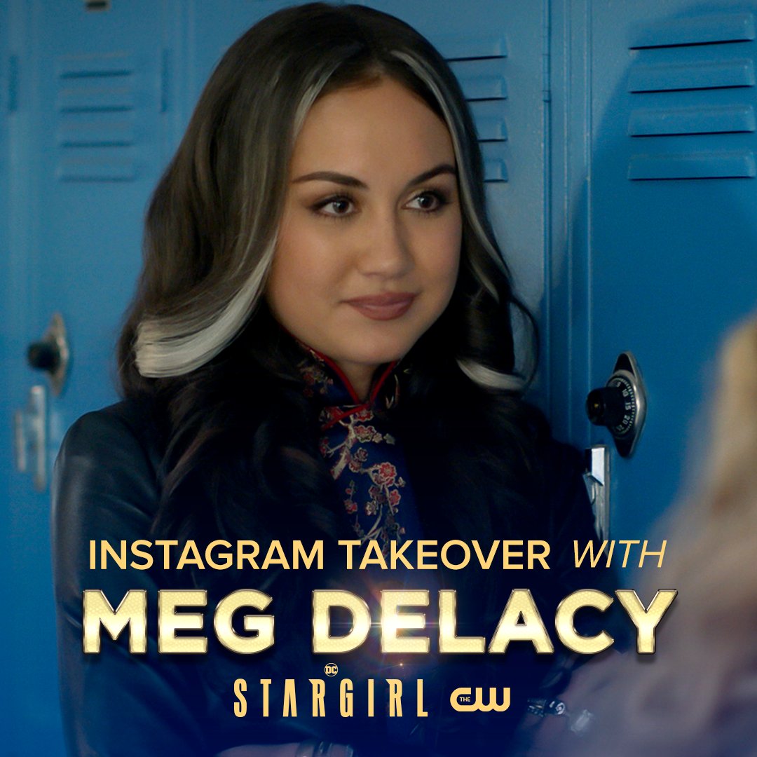 She's coming out of hiding! Meg DeLacy is taking over before tonight's new episode! #DCStargirl instagram.com/cwstargirl