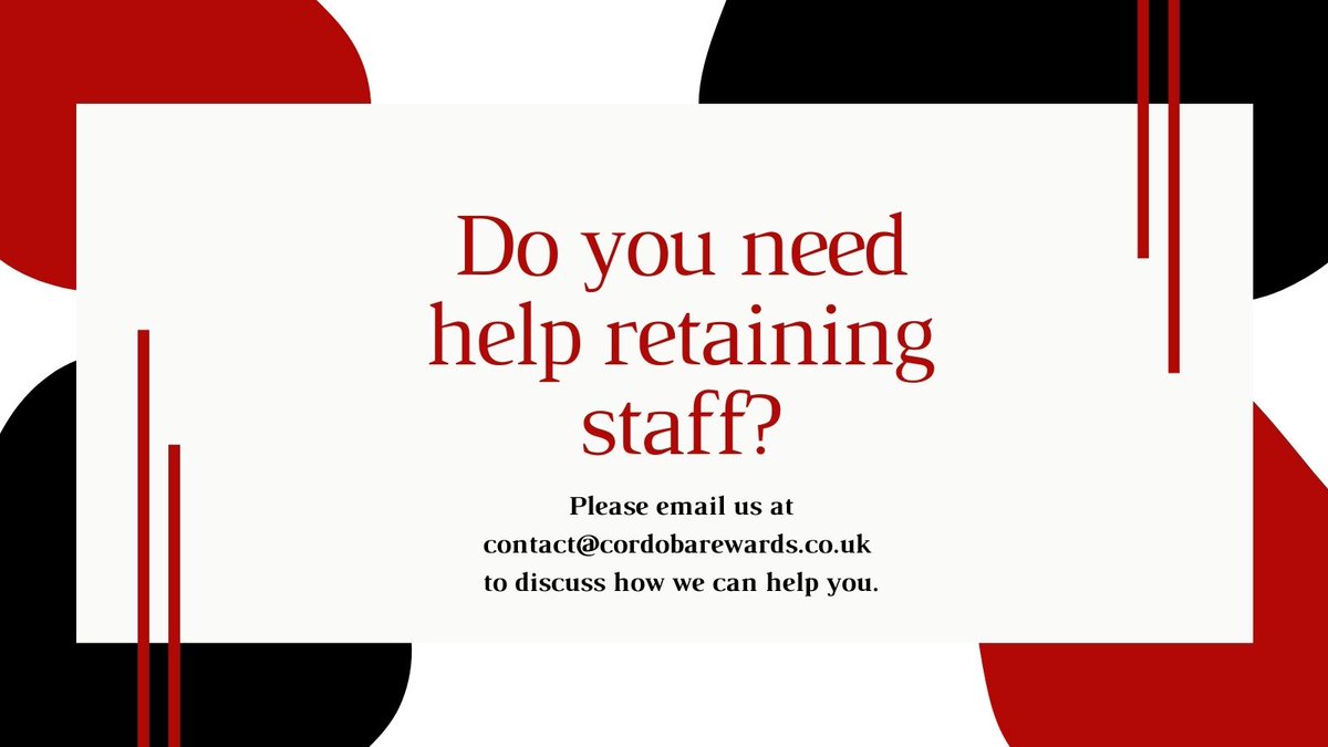 cordobarewards's tweet photo. Cordoba Rewards can help you retain staff with our bespoke online rewards platform. 💻
Please email us at contact@cordobarewards.co.uk to discuss how we can help you. 📧
#rewardsprogram #Loyalty #retainemployees #business #employees https://t.co/917Dkdm1Vi