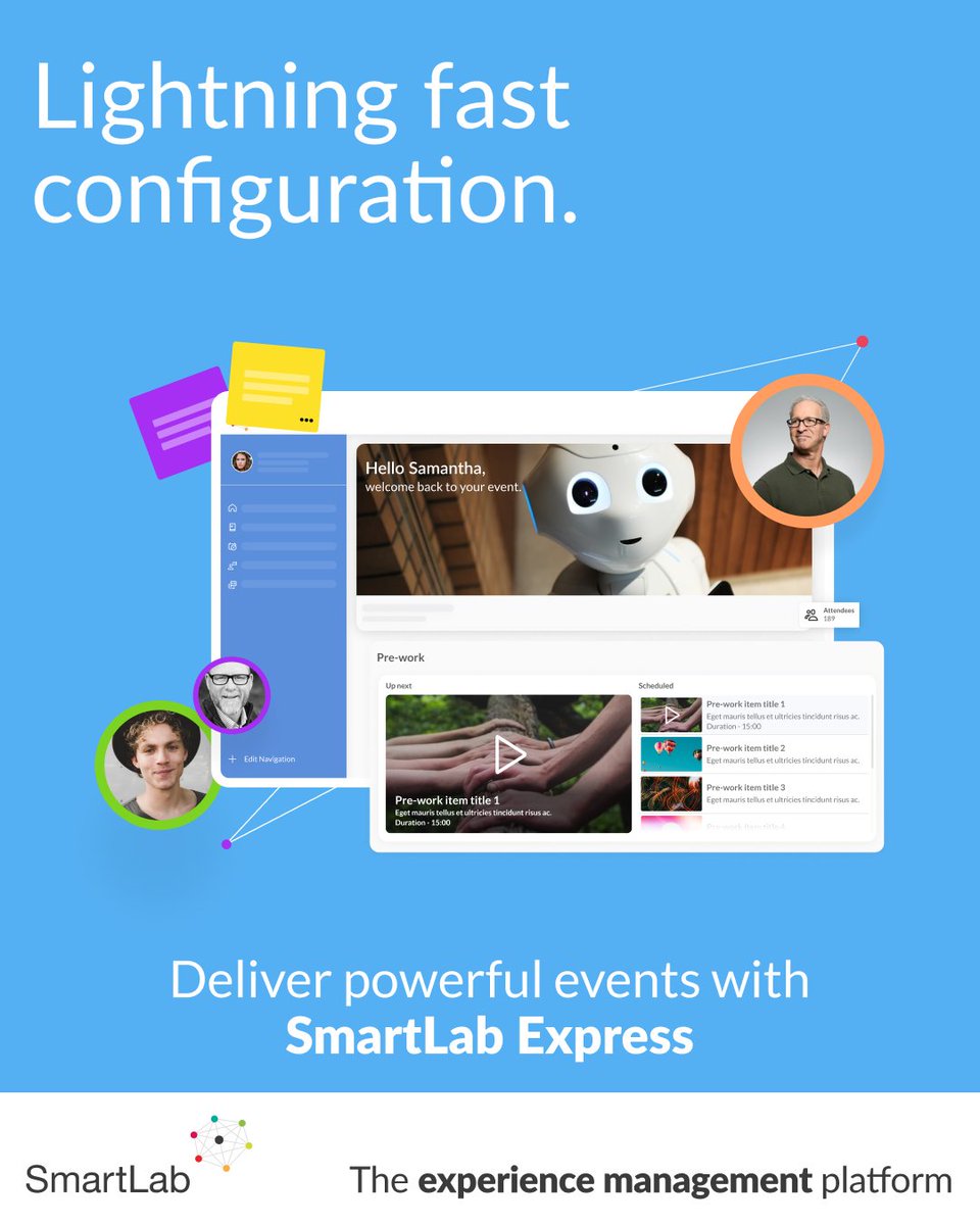 SmartLab Express is the self-service solution for rapidly designing a series of events, meetings and workshops for thousands of participants. Request a demo. smartlabservices.com/smartlab-expre…