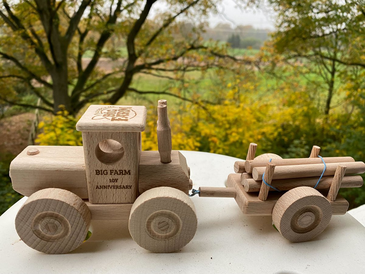 Today all <a href="/Goodgamestudios/">Goodgame Studios</a> employees received a package at home containing a handmade wooden tractor due to the ten year anniversary of <a href="/GoodgameBigFarm/">Goodgame Big Farm</a>. We are very proud to have such great staff on board!  

#GoodgameStudios #Anniversary #Milestone #Present #Games