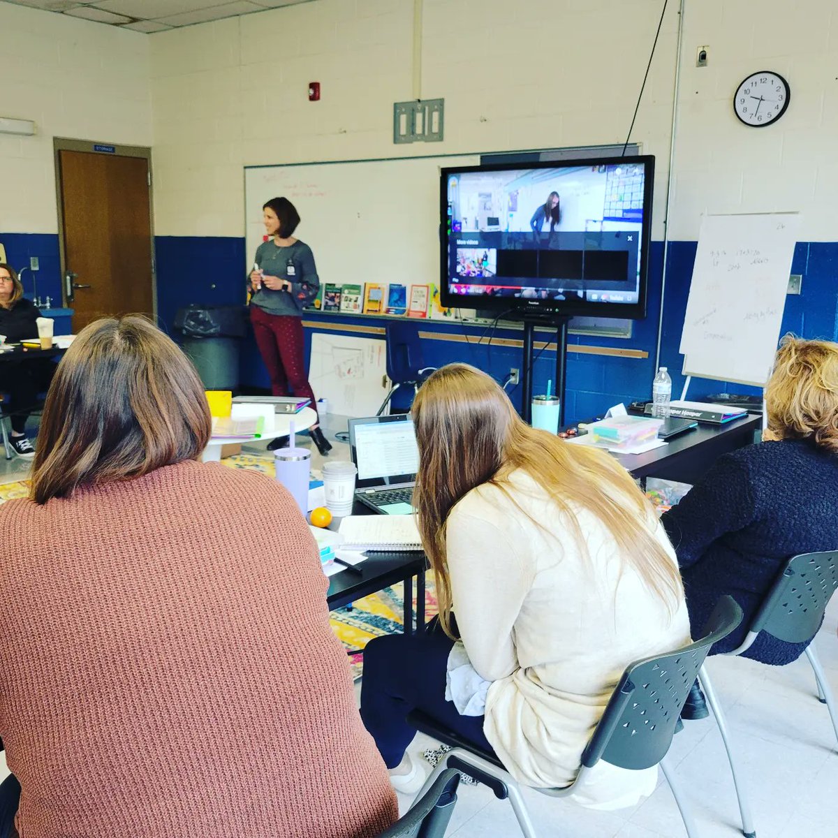 Starting off our day with K-2 teachers digging into Number Talks with @meredith4math @StanlySchools @jarroddennis