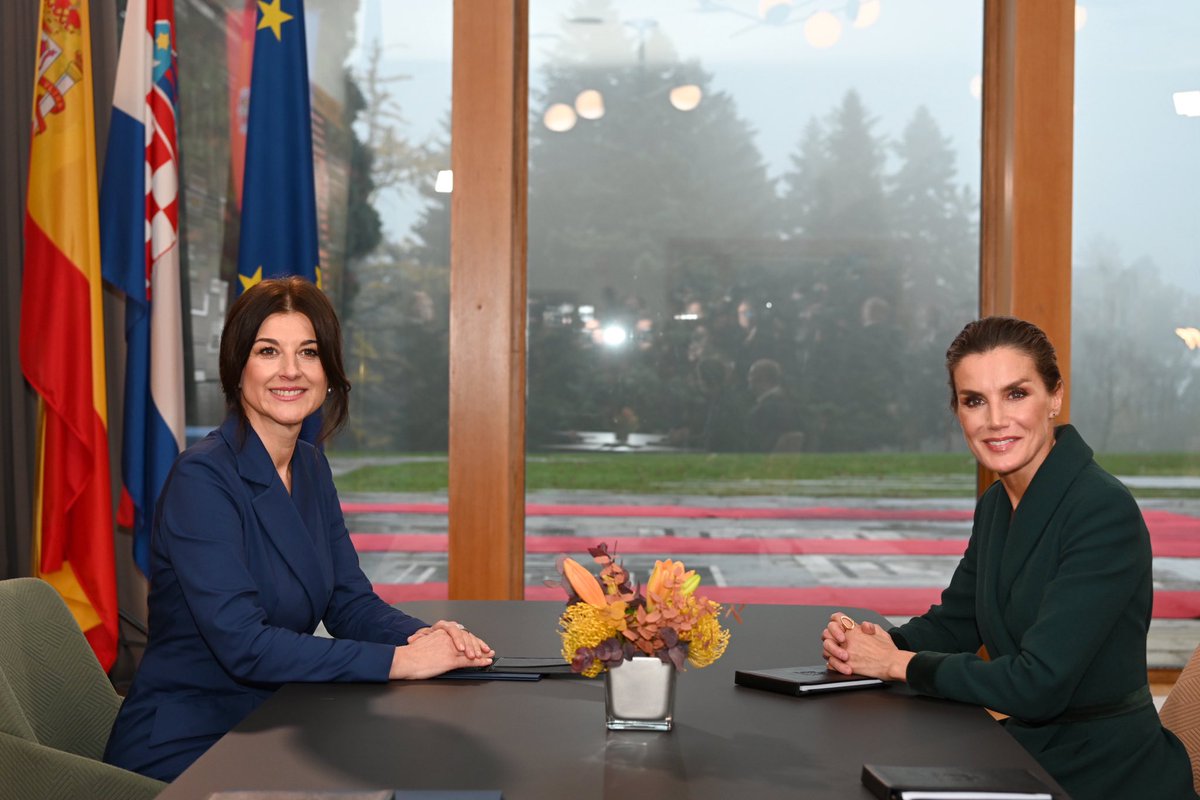 DrSanja_MM's tweet photo. Excited to exchange some thoughts and ideas with Her Majesty Queen Letizia about the problem of childhood obesity and the importance of health promotion from the earliest age. https://t.co/mtZ7DHdQ4k