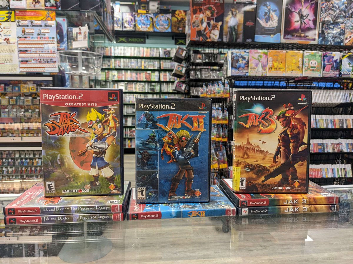 VGTPFlorida's tweet photo. We just got a full restock of the Jak and Daxter Trilogy 🥚 < That kinda looks like orb, right? 😂

📞 Give us a call:
850-346-8562 

📍 Find us at:
5559 N Davis Hwy
Ste D
Pensacola, FL. 32503

🕜 Hours:
Monday-Thursday: 11am-6pm
Friday-Saturday: 11am-7pm
Sunday: 11am-5pm https://t.co/FR5vJQRJg9