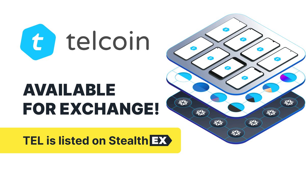 StealthEX_io's tweet photo. 💛 @StealthEX_io — connection between you and $TEL 💛

@telcoin is partnered with mobile network operators to bring fast and affordable #DeFi products for everyone 🌐

Swap $TEL on StealthEX with:
-no registration 🔒
-no limits ♾
-600+ assets 🪙

👉 https://t.co/kKRBnmy0vO 👈 https://t.co/l7krYpqu0h