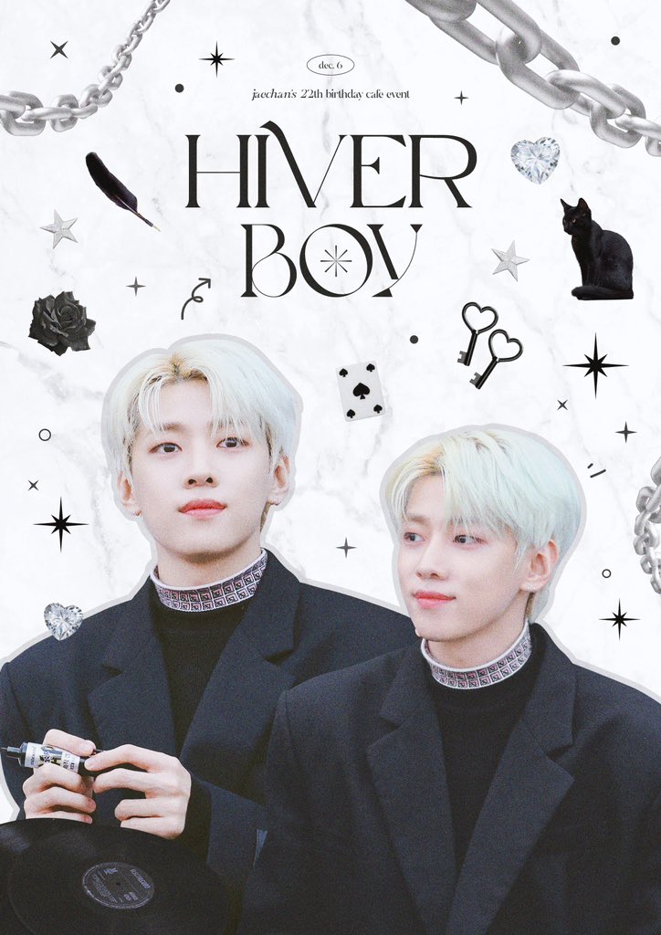 hiverboy_jc's tweet photo. :¨·.·¨:
 `·. ₊˚ 𝙃𝙞𝙫𝙚𝙧 𝙗𝙤𝙮, 𝙅𝙖𝙚𝙘𝙝𝙖𝙣 𝙙𝙖𝙮 ˚₊‧

재찬이의 22번째 생일 이벤트에 초대합니다

💞 카페 써드 (cafe Third)
💞 12.4~12.6

#HAPPY_JAECHAN_DAY
#재찬이는_꾸미야_우리에겐_꿈이야
#FOR_SURE_진짜 https://t.co/UxWaoBDMzz