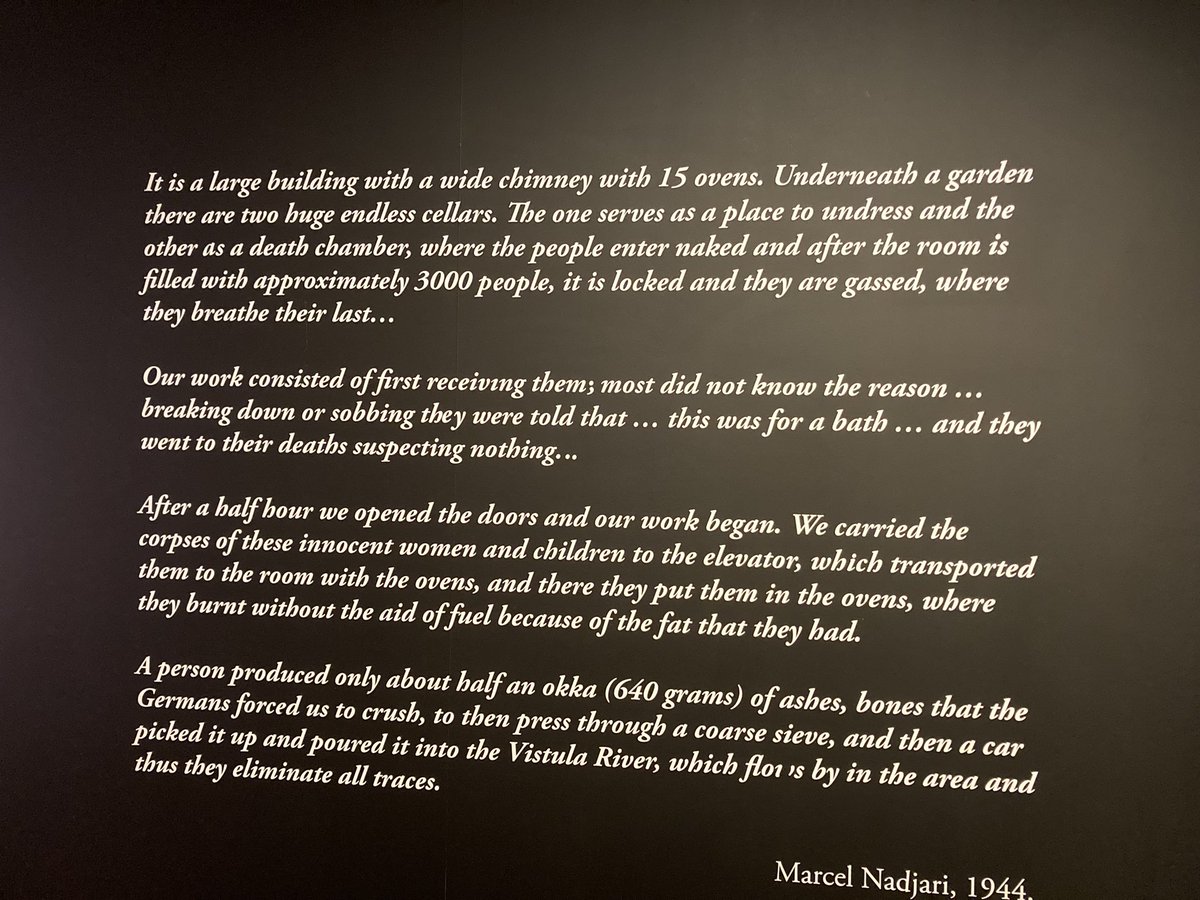 Soundrider19's tweet photo. @AuschwitzMuseum @SeeingAuschwitz Took this picture today at the London seeing Auschwitz exhibition…very interesting but really tragic #Auschwitz #london #ww2 #holocaust https://t.co/O8HuBmZs74