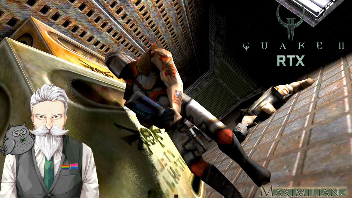 Maximilian_VT's tweet photo. Maximilian will be ready to serve shortly. Please take a seat, make yourselves comfortable and get ready to enjoy the stream!
#Vtuber #Quake2RTX https://t.co/MdRJ0eRkhn