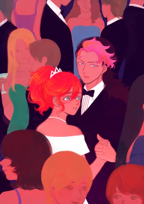 グエスレ、ダンスしてくれ。舞踏会を抜け出してふたりっきりのワルツもよいが、込み合うフロアで身を寄せ合うのもよい。 