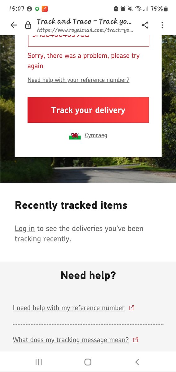 MurderMovie26's tweet photo. @RoyalMailHelp get your tracking system sorted out! System still down today. https://t.co/etX1D63oWE