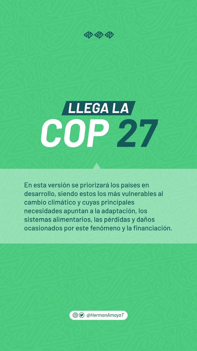HermanAmayaT's tweet photo. Comenzó en Egipto la 27 Conferencia de las Naciones Unidas sobre el Cambio Climático de 2022, más comúnmente conocida como COP 27, en la 27.ª conferencia de las Naciones Unidas sobre el Cambio Climático. https://t.co/8ftuFssZ5q