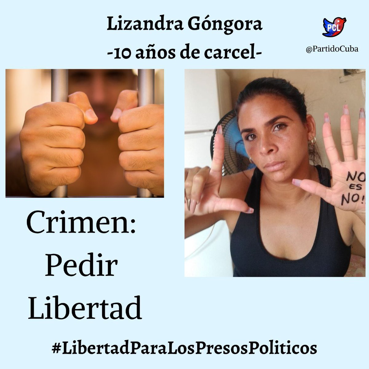 Liz_A_Fer's tweet photo. 🛑🛑🛑 Exigimos Libertad para Lizandra Góngora #ProhibidoOlvidar #AbajoLaDictaduraComunista #LibertadParaLosPresosPoliticos https://t.co/EOXU9vHWac