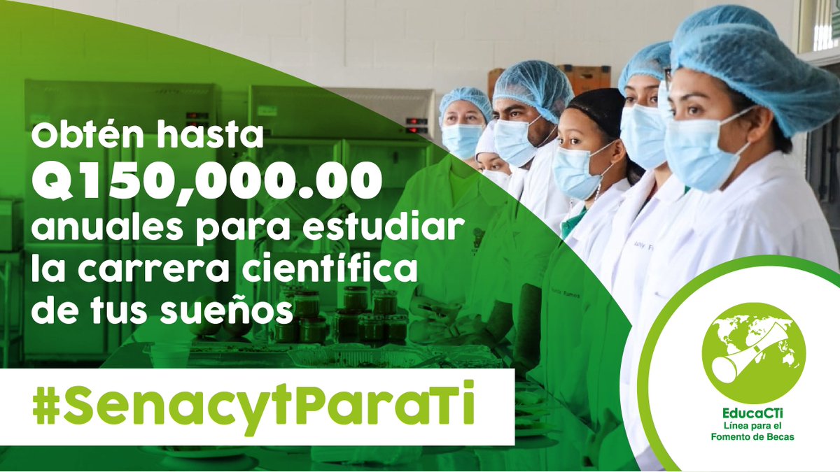senacytgt's tweet photo. 📚👩🔬🧑🔬 Los grados académicos que pueden optar por apoyo económico complementario son:
✅ Técnico
✅ Licenciatura
✅ Posgrado
✅ Maestría
✅ Doctorado
📲 Consulta bases de la convocatoria en https://t.co/oNZq4dmzKy
#EducaCTi #SenacytParaTi https://t.co/7DcEiNUJet