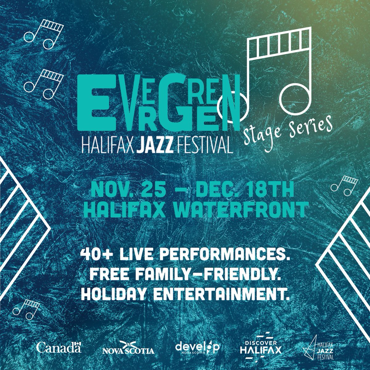 HFXJazzFest's tweet photo. It's that time of year again! The Evergreen Stage Series is a FREE, family-friendly, and super festive event that you don’t want to miss!
For more details and our full schedule, visit https://t.co/m2Ku3yc2bs
#halifax #evergreenfestns #halifaxnoise #developns #mywaterfrontns https://t.co/kh88TFvEZk