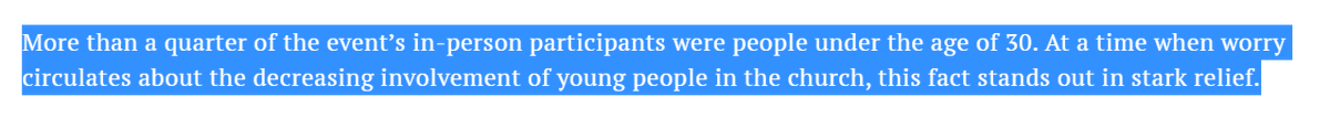 Nice to see someone connecting these dots explicitly. Non-affirming churches simply will not bring the next generation to the table in the way they desperately need to.