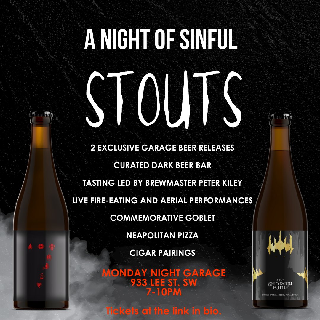 7 Deadly Stouts is set to make its unholy return at our Black Friday VIP event at the Garage. Plus the debut of The Shadow King, live aerial and fire eating performances, and a tasting led by our Brewmaster Peter Kiley. Join us for a night of indulgence: monday.pm/siso