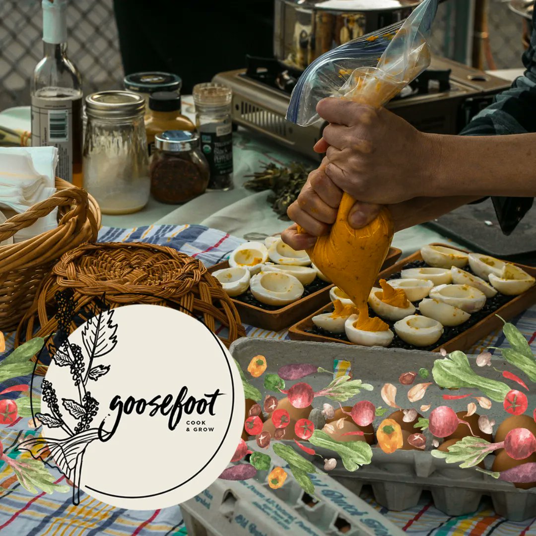 Don't miss @goosefootcookandgrow at the market today for an autumn-inspired cooking demo! Want to join us and taste some delicious food? Be sure to make it out to the market today from 4:00 P.M. to 7:00 P.M. 

P.S. There may or may not be a twist on a blondie recipe being made 😉