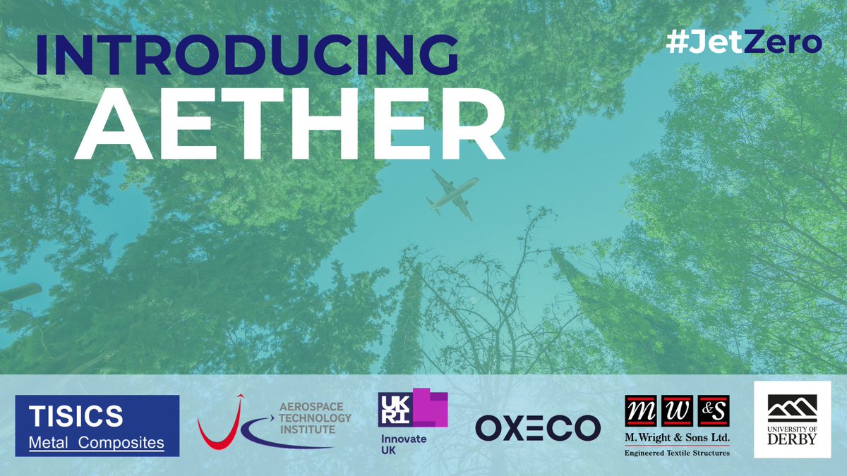 AETHER – working together to reach #JetZero 🛩

A new project backed by <a href="/UKAeroInstitute/">ATI</a> &amp; <a href="/innovateuk/">Innovate UK</a> ⚡️Learn how we aim to reduce the environmental impact of the #Aerospace sector in <a href="/AerospaceTweets/">Aerospace Manufacturing</a>👇

aero-mag.com/new-consortium…

<a href="/mwright1860/">M. Wright & Sons Ltd</a> <a href="/OXECO_Innovates/">OXECO</a>
<a href="/DerbyUni/">University of Derby</a>
