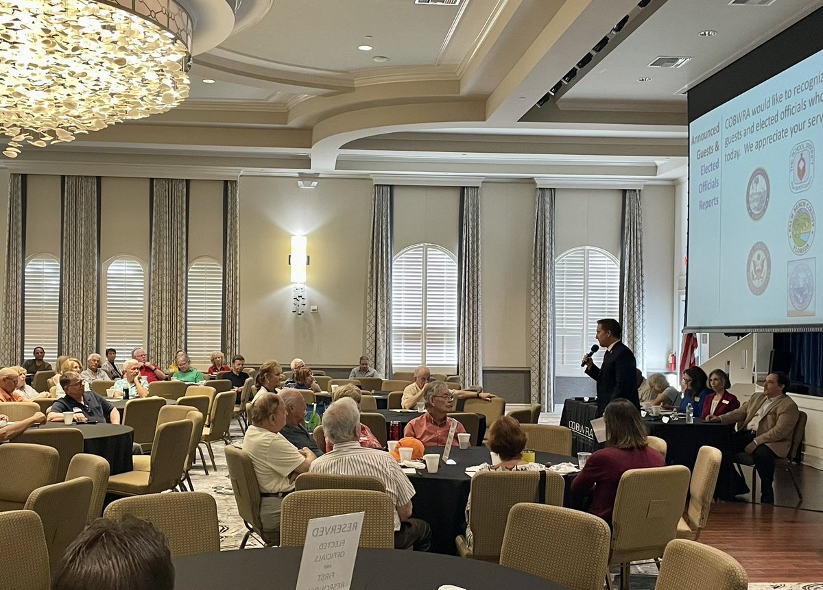 StateAttorney15's tweet photo. State Attorney Dave @aronberg spoke to the delegates of @COBWRA this morning. https://t.co/bYkgbnMoSO