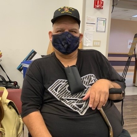 VANorthTexas's tweet photo. Jorge Medina was in the @USNavy for 10 years. He is today’s #FaceofVA. Medina says he has used the Fort Worth VA clinic since learning about his healthcare benefits in 2018. He shares that he receives a lot of respect from VA staff. #VANTX https://t.co/8zMpJPuVEB