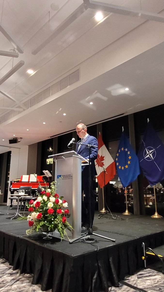 PLinCanada's tweet photo. The 80th Anniversary of the ๐ต๐ฑ๐จ๐ฆ diplomatic relations & the significance of 2022, which is in fact the year of greatest intensity in visits btwn #Poland & #Canada - emphasized in speeches of Dep. FM @SandraMcCardell and Amb. @WitoldDzielski at #PL80CA Gala.
#ForeignServiceWeek https://t.co/zXlFJqe7AQ