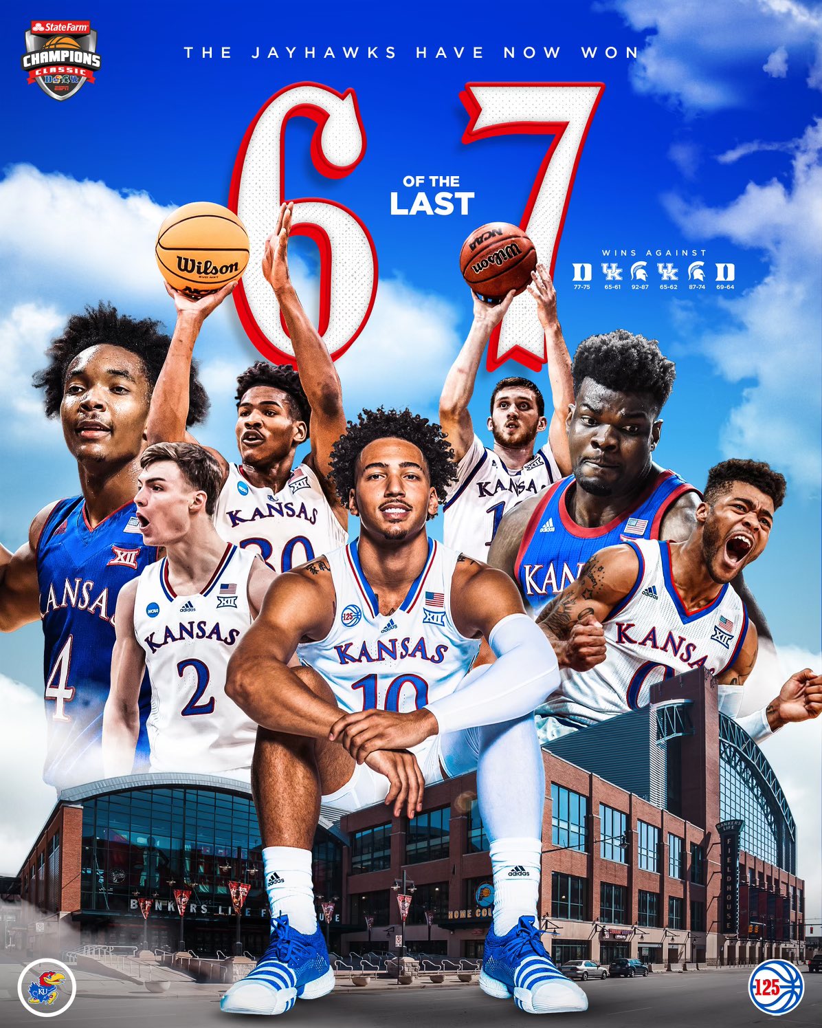 Kansas Men’s Basketball on Twitter "Rock Chalk takeover 🔴🔵 https//t