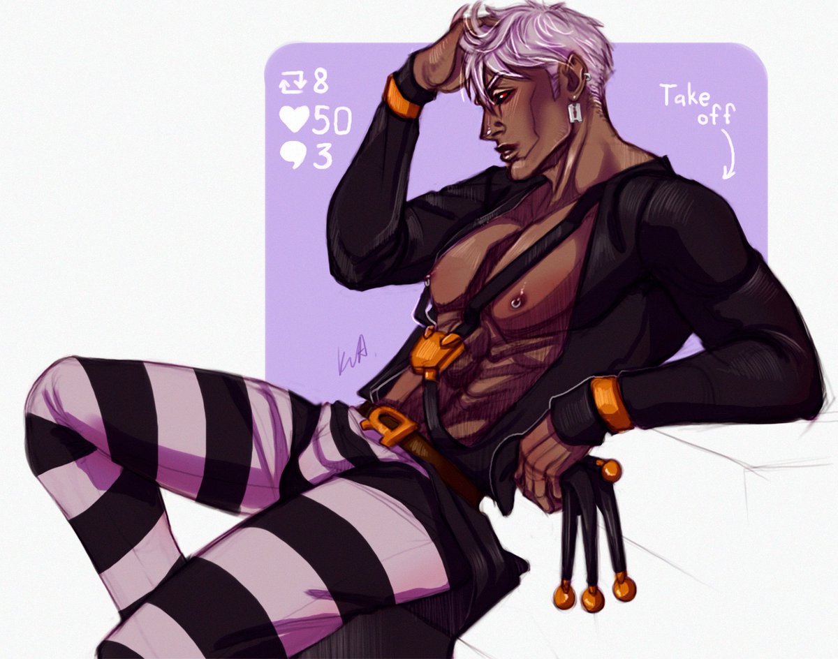 kohaku_asato's tweet photo. I didn't think you'd like it so much!😳
Thank you!!🥺💜

Part2: Risotto relaxed a little and took off his hat~

#RisottoNero #jjbafanart #ventoaureo #goldenwind #stripthecharacter
Перевести твит https://t.co/gNN7LA5f2z