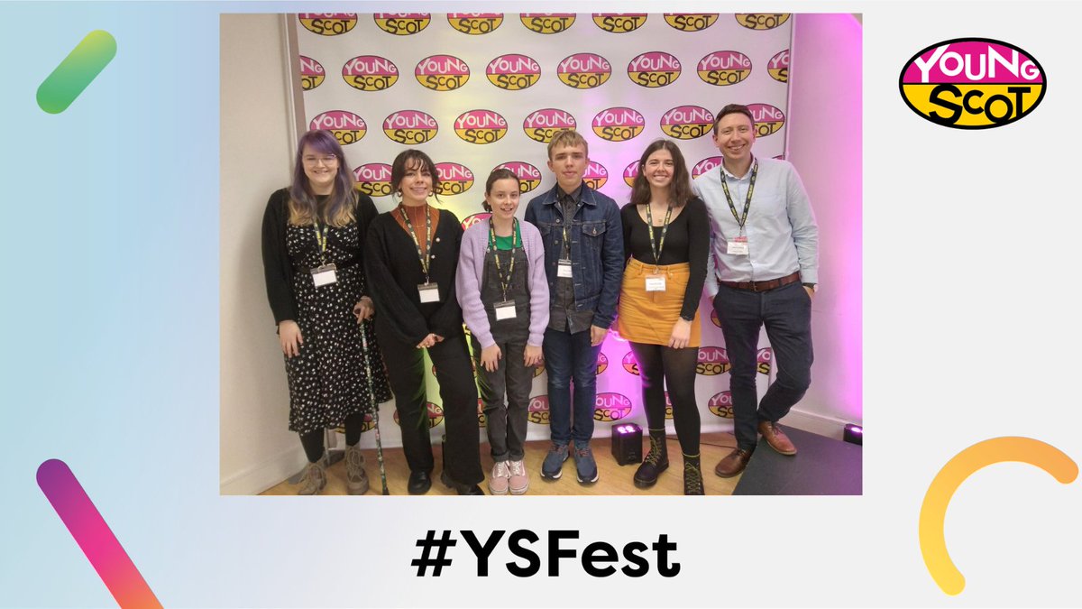 YoungScot's tweet photo. 🙋 Our amazing #YSHive young volunteers took the stage to share their experiences of working on a variety of projects with us &amp; helped the #YSFest guests get an understanding of how co-designing a project with young people works to collectively solve a challenge. https://t.co/hQgwPJ2FBw