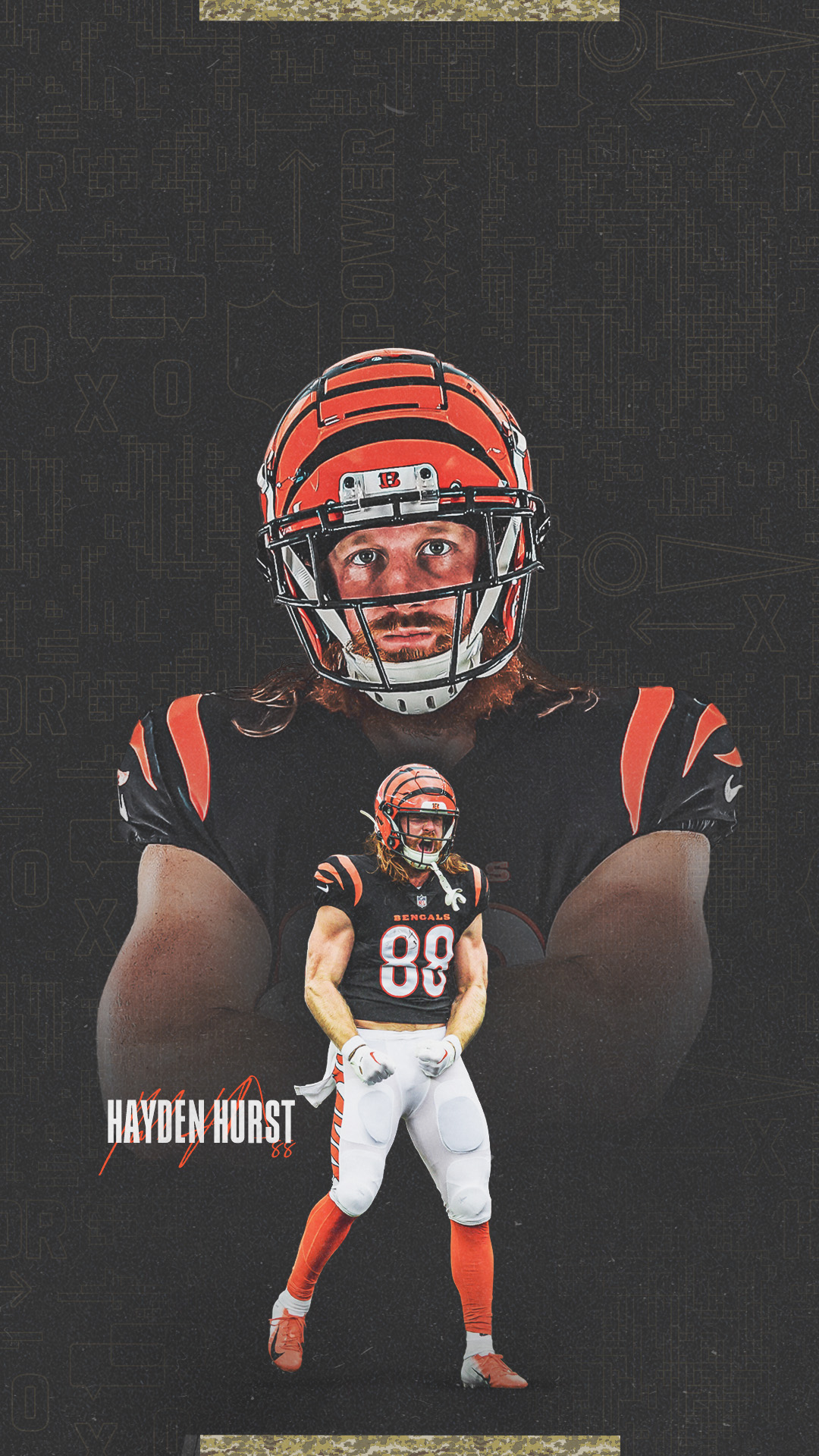 Cincinnati Bengals on X: 'While you're updating your wallpaper, don't  forget to vote Hayden for the 2023 Salute to Service Award ⬇️    / X