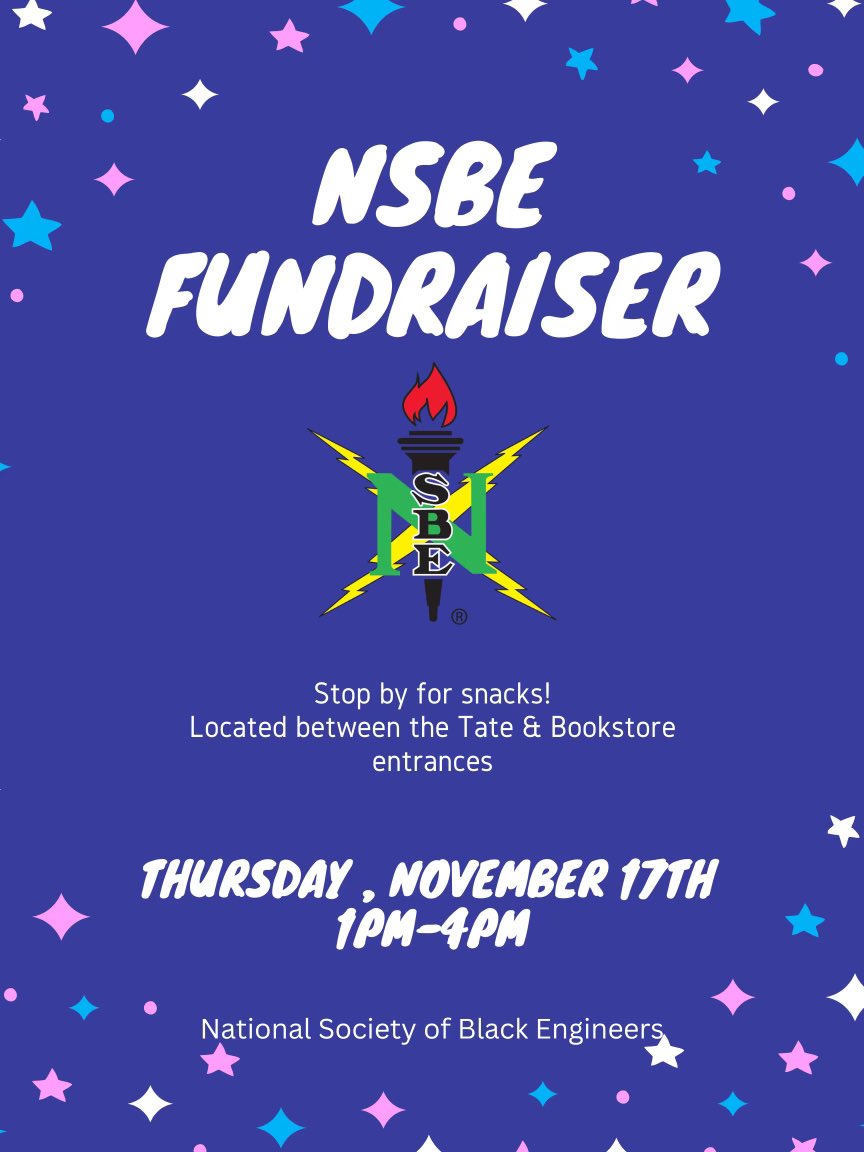 Come out to another one of NSBE’s fundraising events! Get snacks socialize and more! 🍿😊
