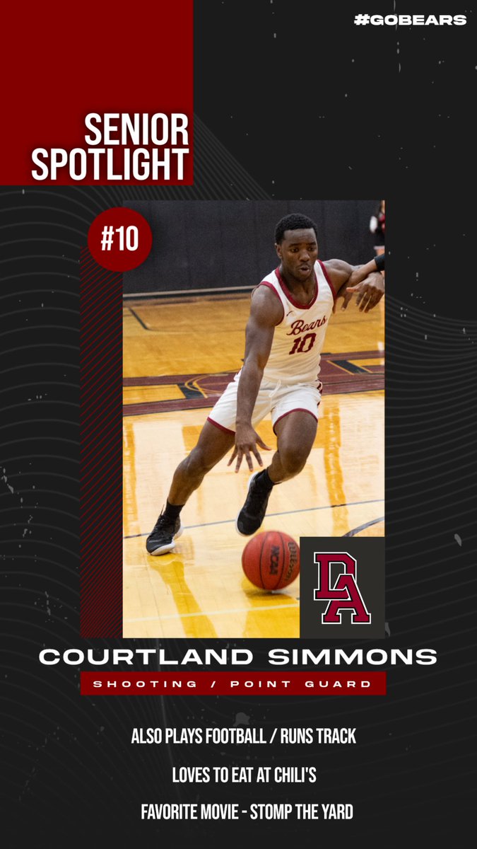 DABoysBB's tweet photo. Our second senior spotlight features @Court_Simmons17. We know you just wrapped up football, but we can't wait to see you on the court!
Game Day is Saturday!
#hoopstime #openingday https://t.co/WqbsCB3CA5