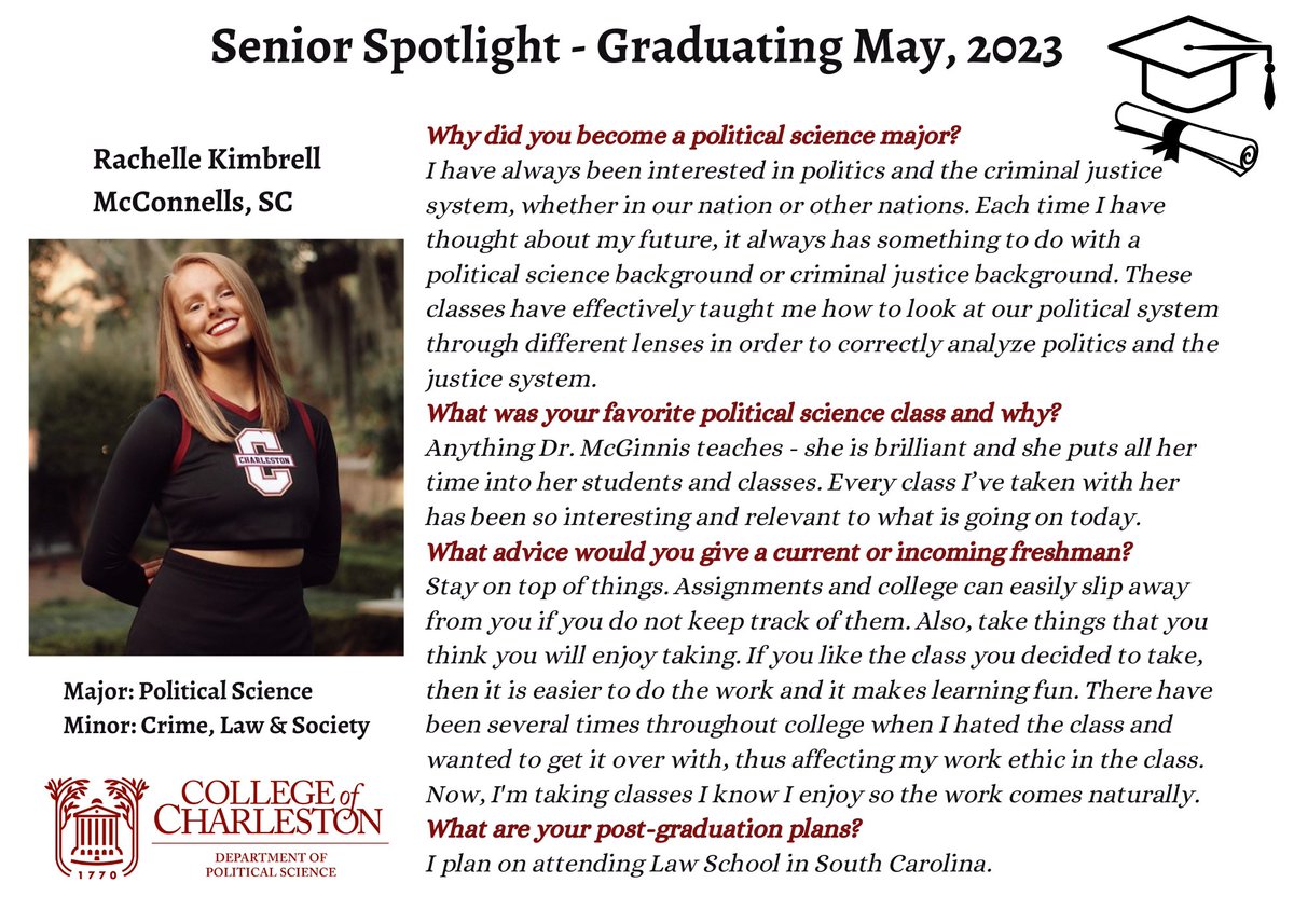 CofC Department of Political Science tweet media