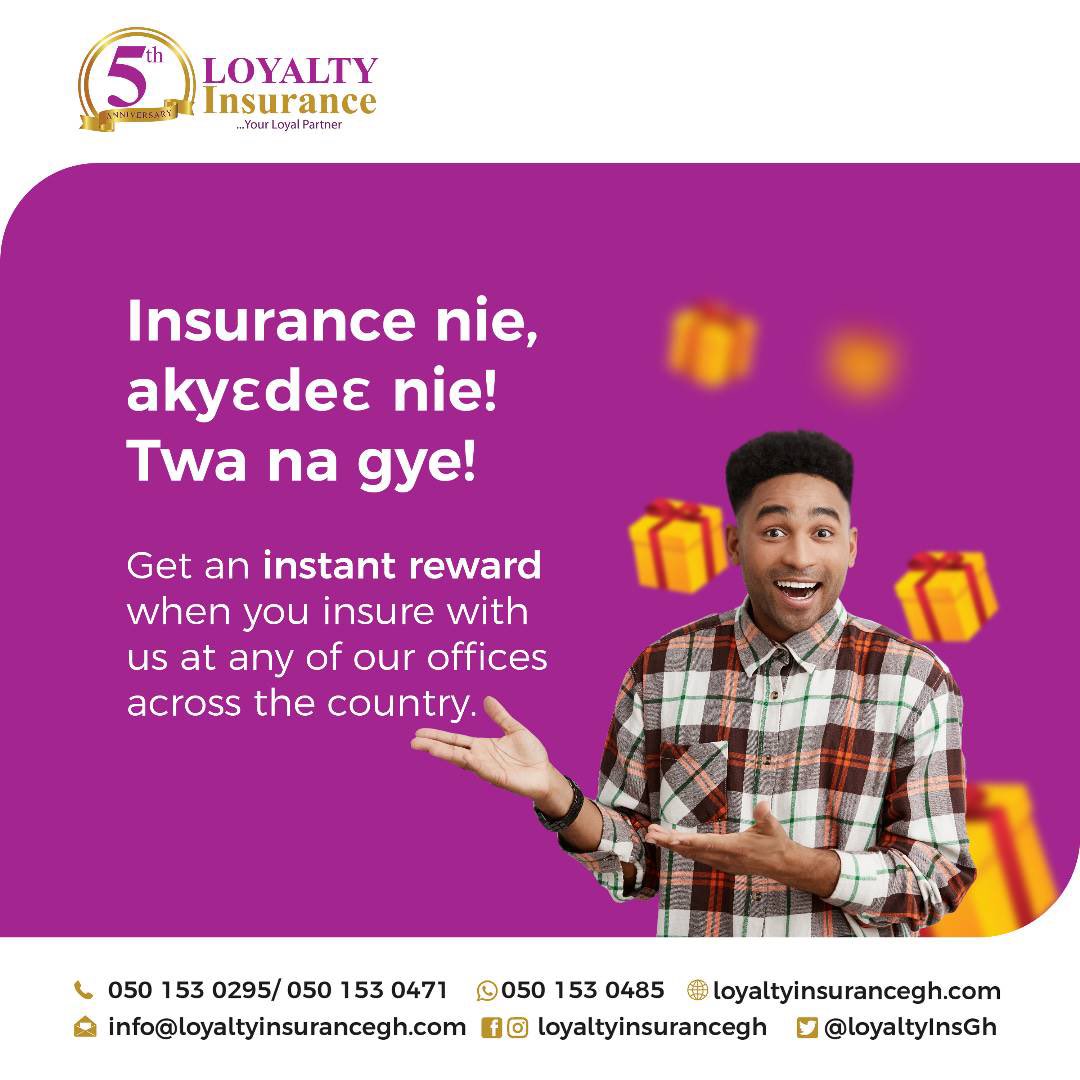 LoyaltyinsGh's tweet photo. Visit any of our branches today🥳
#loyaltyat5 #loyaltyinsurance #loyaltyforyou #loyalty #twanagye #insurance #i̇nsurancecompany https://t.co/3yOUm6wqRZ